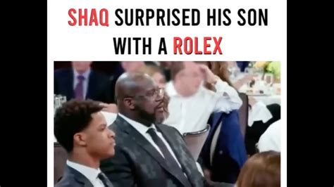 shaq buys son rolex|Shaq buys a brand new Pepsi GMT for his son at an auction!.